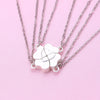 Magical Bond: Magnetic Matching Four Leaf Clover Friendship Necklace! Best Friend Gifts for Girls, Teens, and Women!